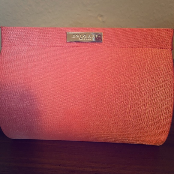 BVLGARI Parfums - Used Small Clutch: Coral Color - Picture 1 of 6